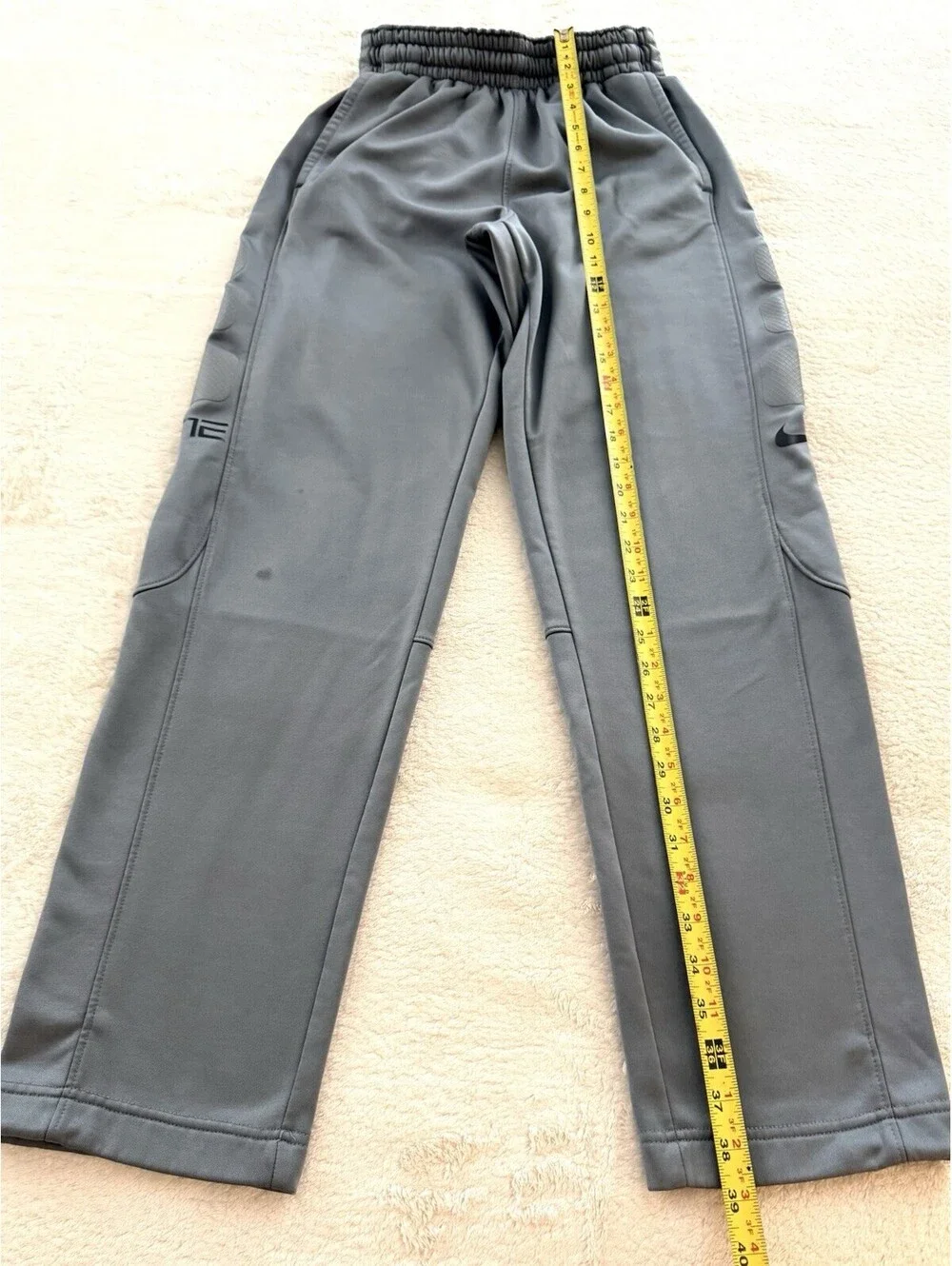 Nike Dri-FIT Fleece Sweatpants Gray Youth Boys S Athletic Jogger Pants